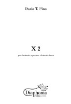 X 2 for soprano clarinet and low clarinet